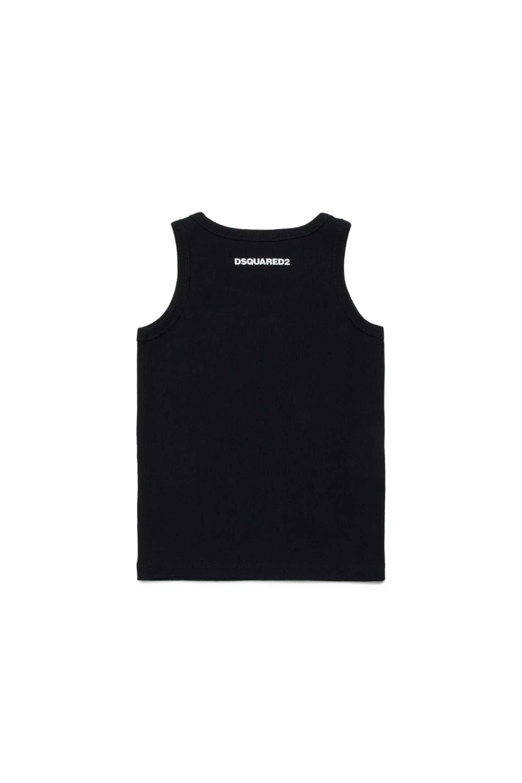 DSQUARED2 T-shirt smanicata a costine con logo | Bambino T-Shirts | Swimwear