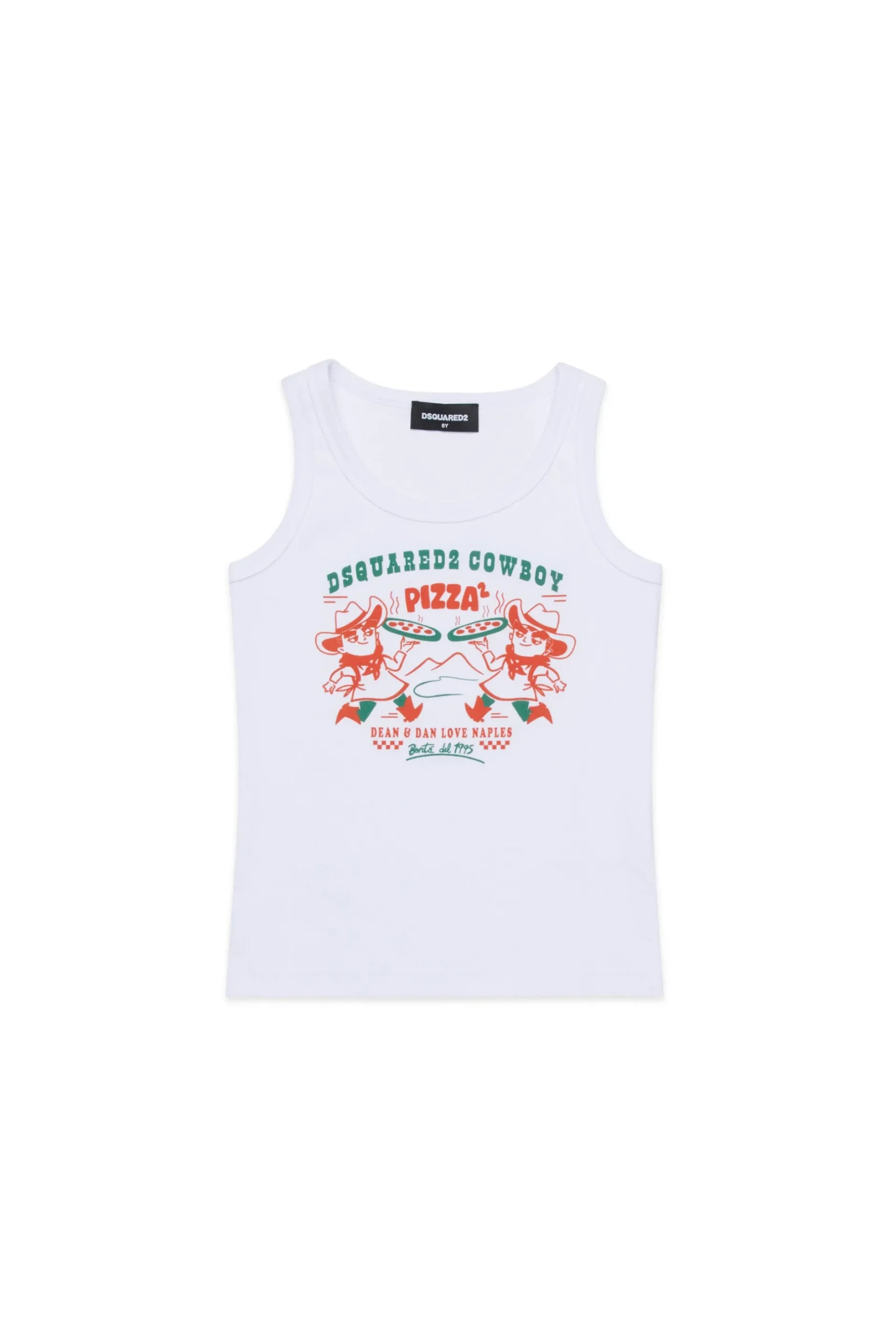 DSQUARED2 T-shirt smanicata con grafica Cowboy Pizza | Bambino T-Shirts | T-Shirts