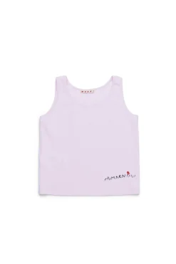 MARNI T-shirt smanicata con logo Flower | T-Shirts