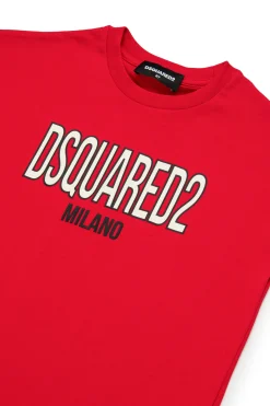 DSQUARED2 T-shirt smanicata con logo Milano | Bambino T-Shirts | Logomania