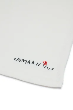 MARNI T-shirt smanicata con logo Flower | T-Shirts