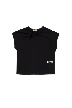 N°21 T-shirt smanicata con nodo | T-Shirts