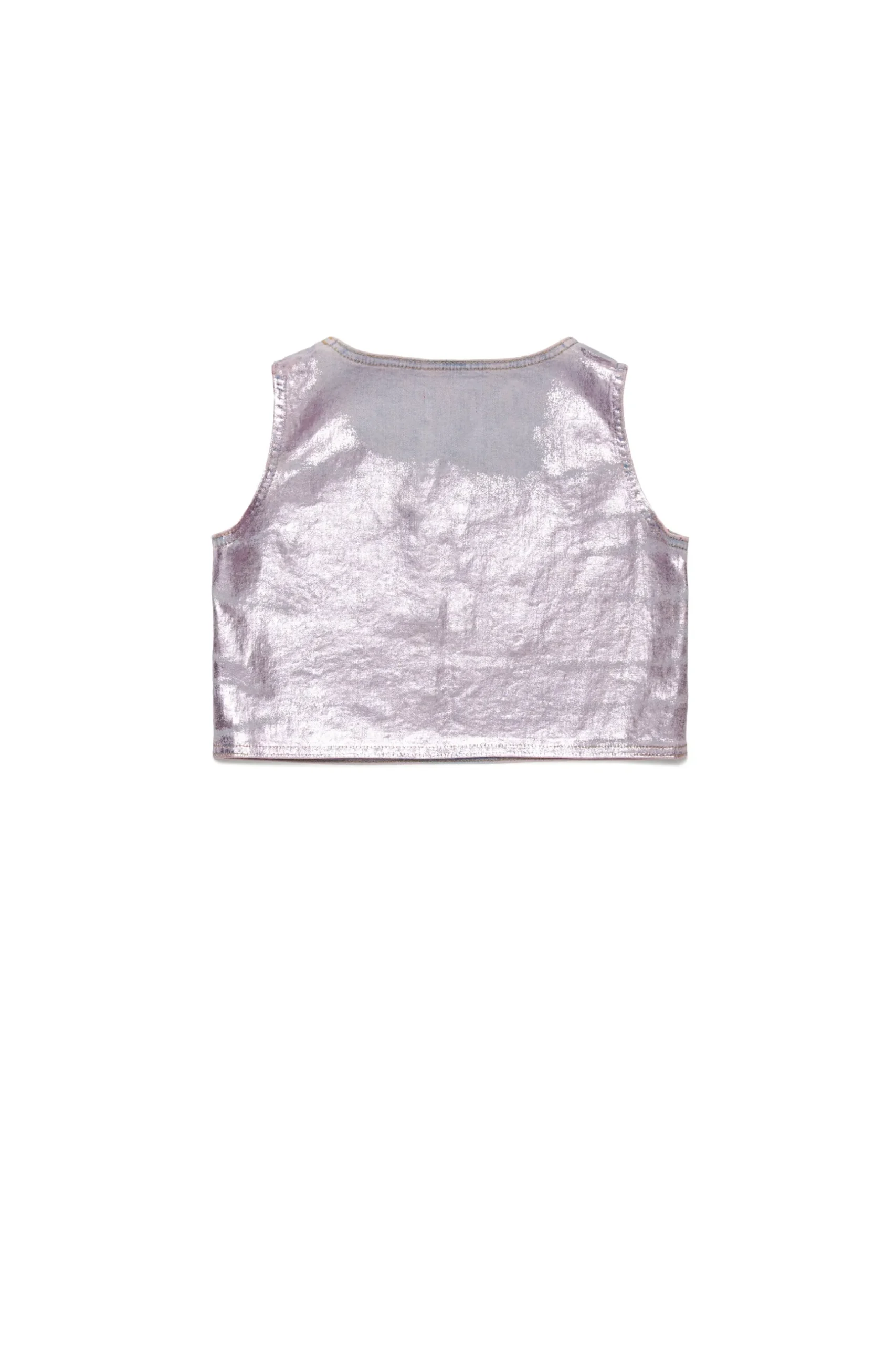 DIESEL T-shirt smanicata in denim con finishing mylar | Bambino T-Shirts | Oval D By Diesel