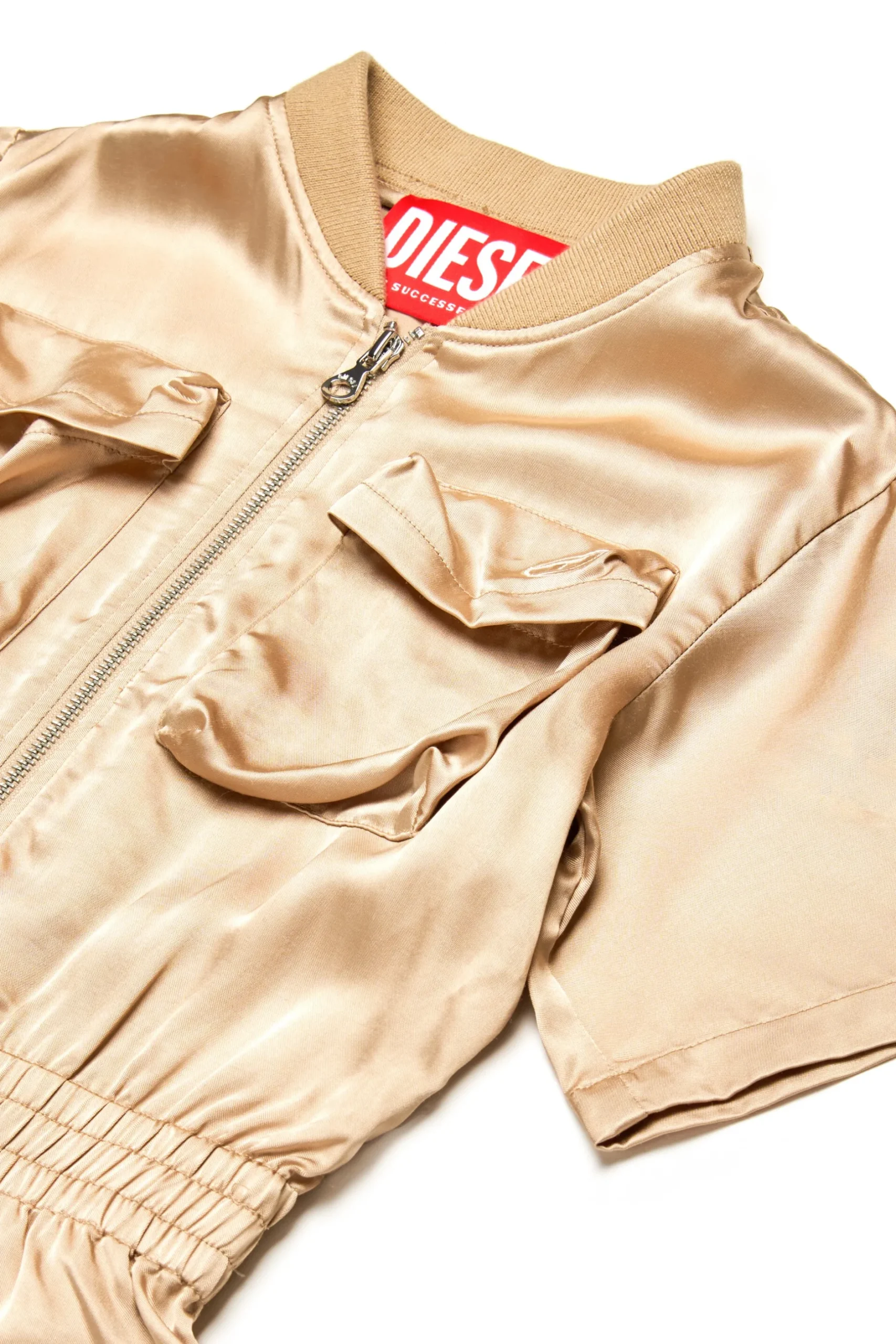 DIESEL Tuta corta in satin stile utility | Tute