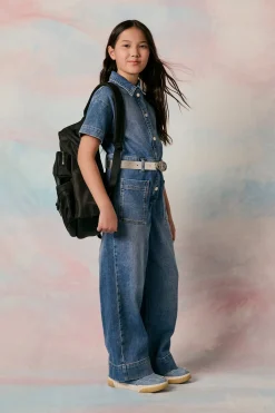 MAX&Co. Tuta in denim blu medio sfumato | Bambino Tute | Denim-Mania