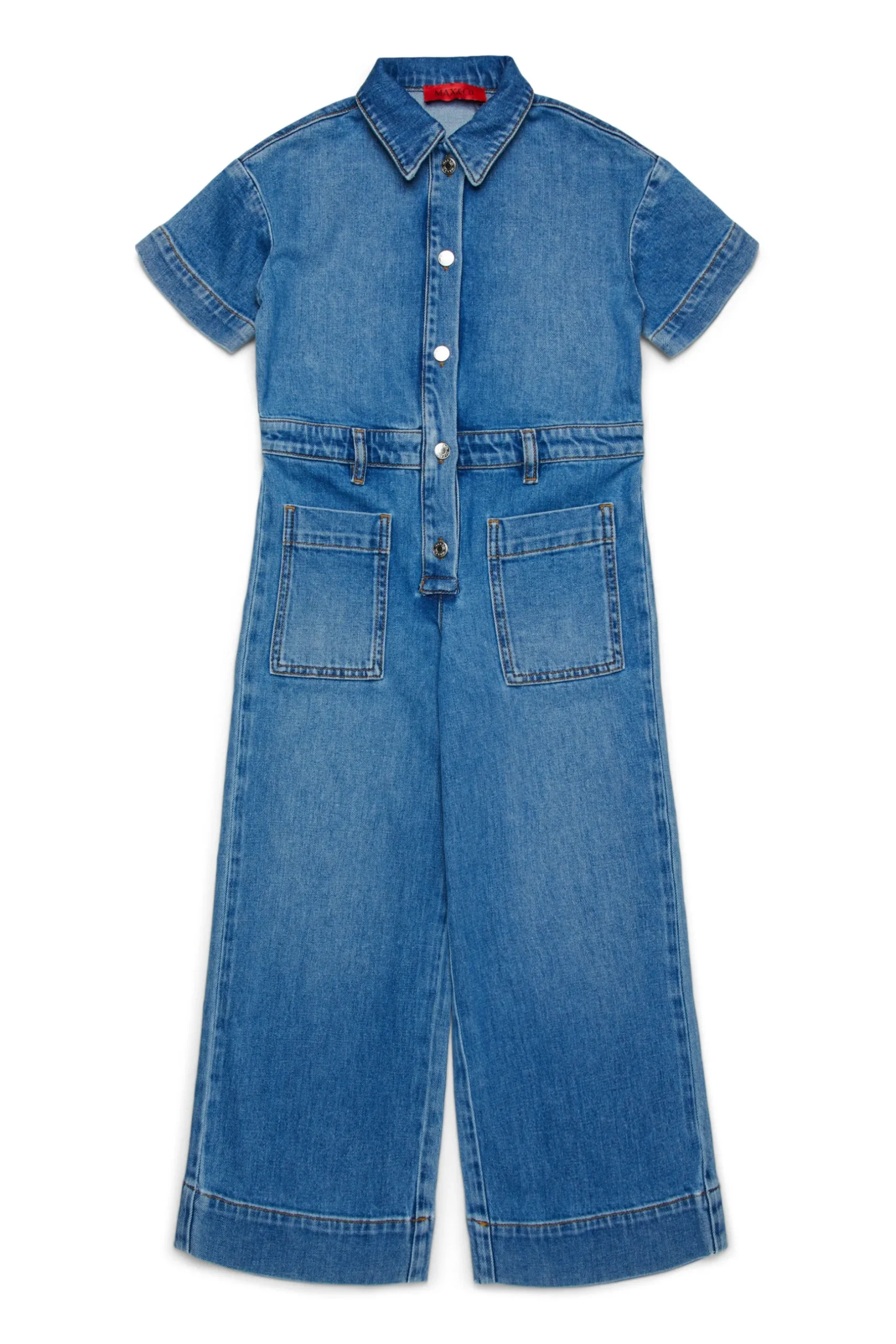 MAX&Co. Tuta in denim blu medio sfumato | Bambino Tute | Denim-Mania