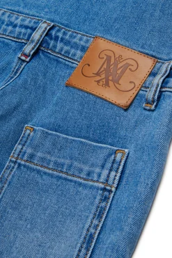 MAX&Co. Tuta in denim blu medio sfumato | Bambino Tute | Denim-Mania