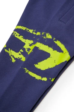 DIESEL Tuta in felpa con logo Oval D effetto used | Bambino Tute E Baby Set | Oval D By Diesel