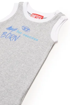 DIESEL Tuta smanicata con grafica Born for Success | Neonato (0-12M)