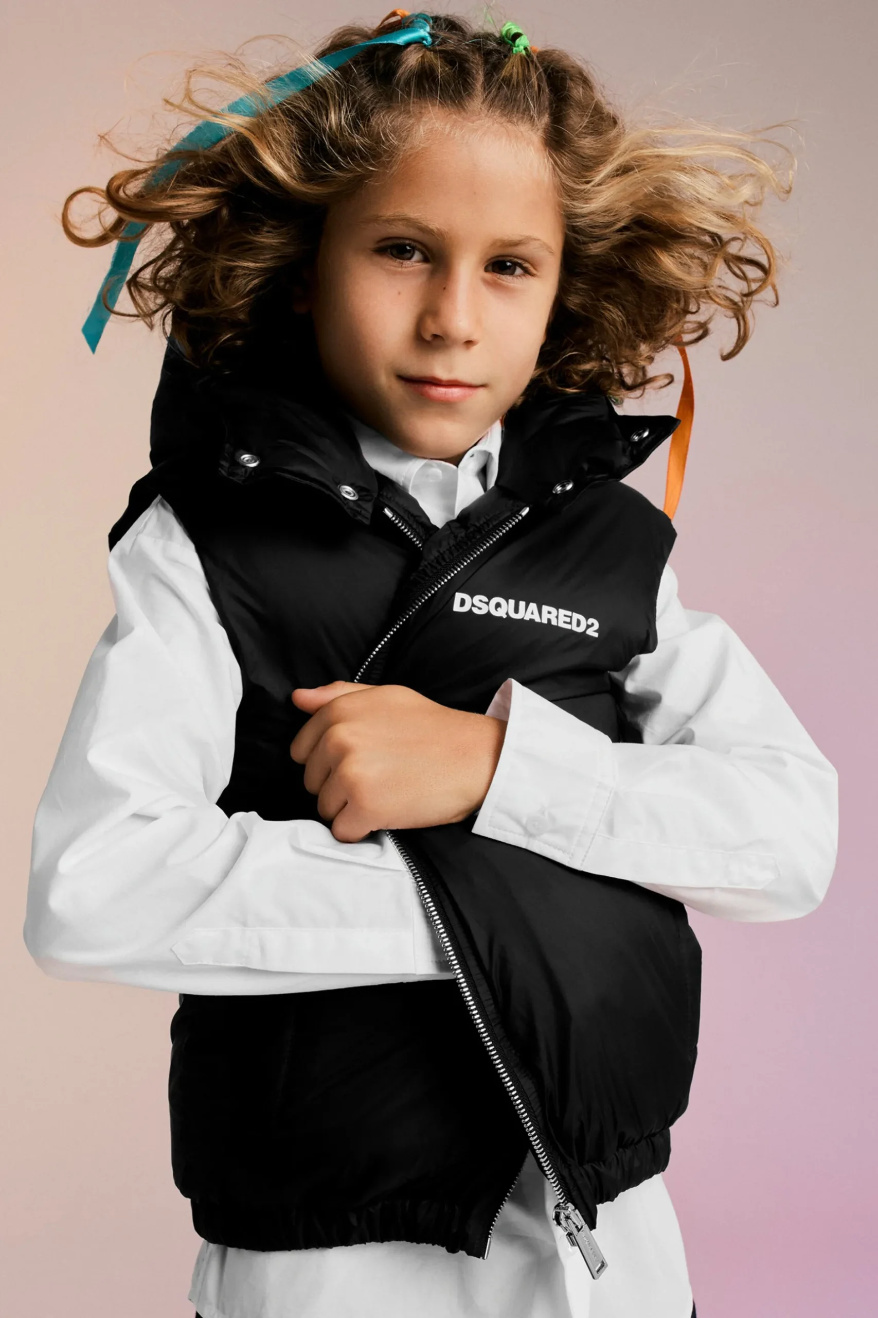 DSQUARED2 Vest imbottito con logo | Bambino Giacche E Cappotti | Giacche E Cappotti