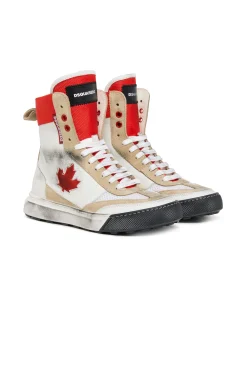 DSQUARED2 Vintage effect boxer high trainers | Bambino Sneakers | Sneakers