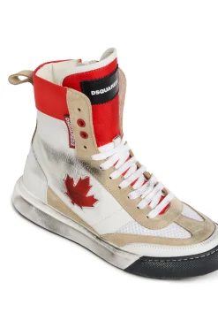 DSQUARED2 Vintage effect boxer high trainers | Bambino Sneakers | Sneakers