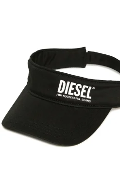 DIESEL Visiera in gabardina con logo istituzionale | Bambino Berretti E Cappelli | Swimwear